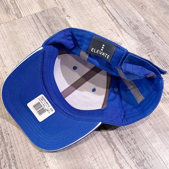 2/$20 Unisex Velcro Adjustable Chino Twill Ballcap Royal Blue / White NWT - Picture 6 of 6